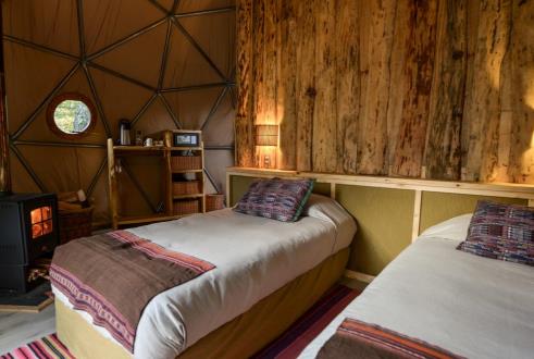 Ecocamp Patagonia bedroom